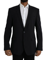 Dolce & Gabbana Black MARTINI Single Breasted Coat Blazer -   -  Dolce & Gabbana.
